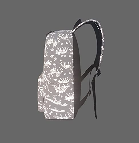 Acmebon Mochila Escolar Fluorescente para Niña y Niño Cartera Espaciosa Blanco