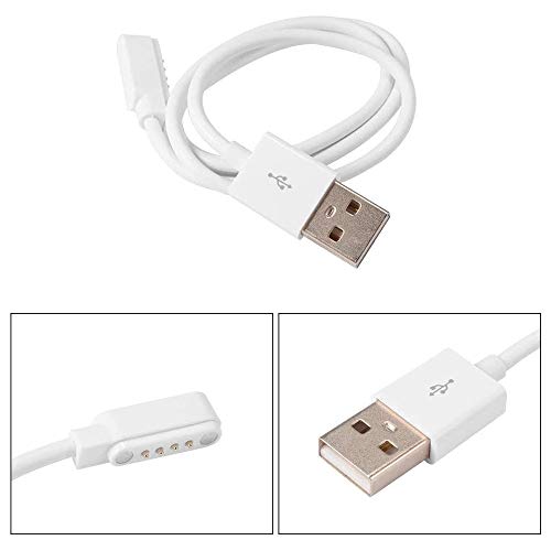 ACTECOM Cable de carga USB Reloj Inteligente Conector magnético 4 Pines