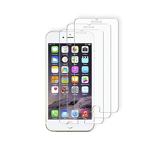 ACTECOM Pack de 3 Protector de Pantalla Compatible con iPhone 6 Plus / 7 Plus / 8 Plus de 5,5" Cristal Templado CASE FRIENDLY 9H 2.5D (3 uds.)