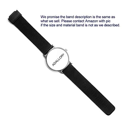 Adallor® Correa Reloj Inteligente 22mm 20mm 18mm, Correas para Relojes Inteligentes con Las Herramientas para Su Colocación, Correa Smartwatch de Malla Acero Inoxidable