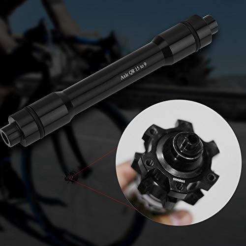 Adaptador de conversión de Rueda de Bicicleta Eje de Tubo de Herramienta Eje de conversión Bujes Delanteros de Bicicleta Eje de Tubo de 15 mm a 9 mm