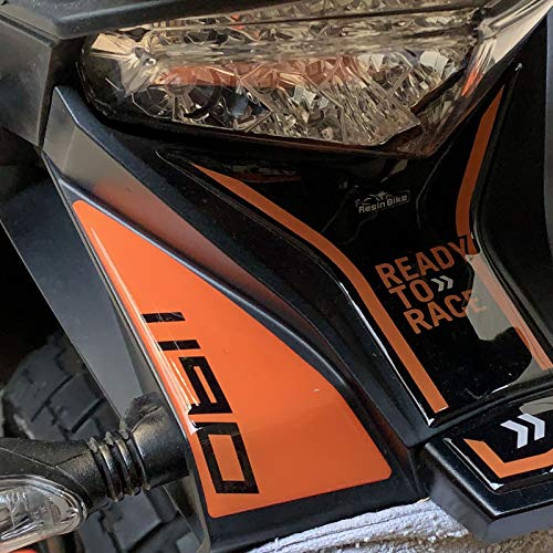 Adhesivo 3D para protección del cordón compatible con KTM 1190 Adventure 2013 – 2016 – Negro