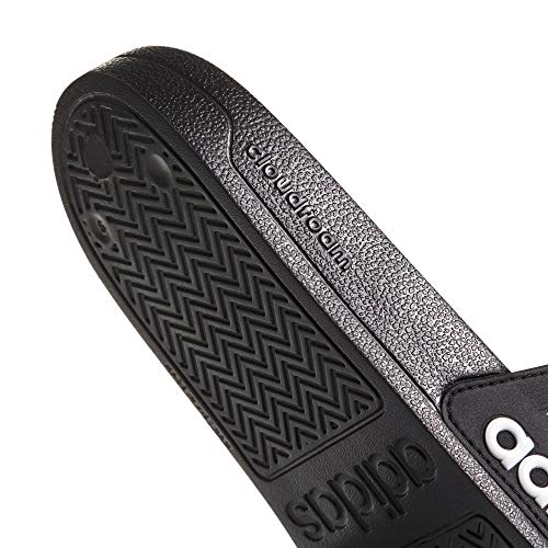 adidas Adilette Shower Stripes, Chanclas Hombre, Core Black Footwear White 01, 46 EU