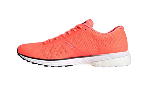 adidas Adizero Adios 5 M Zapatilla de deporte para hombre, Naranja (Coral/Negro/Blanco), 46 EU