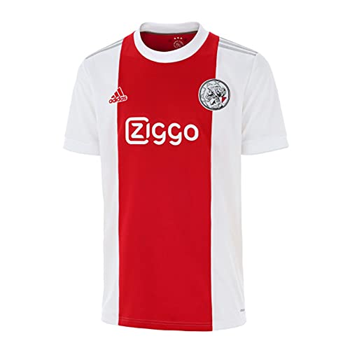 adidas AJAX Temporada 2021/22 Camiseta Primera Equipación T-Shirt, Blanco/Rojo, 1516 Boys