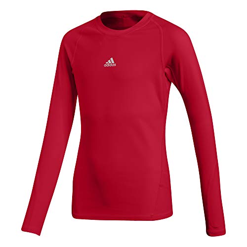 adidas Ask LS tee Y Camiseta de Manga Larga, Niños, Power Red, 1516