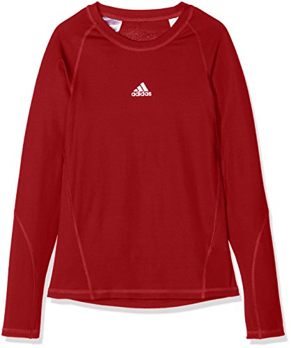 adidas Ask LS tee Y Camiseta de Manga Larga, Niños, Power Red, 1516