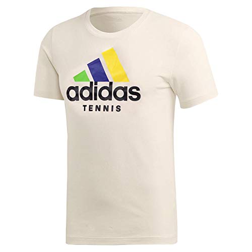 adidas Camiseta de Tenis de Manga Corta para Hombre, categoría Limitada, Categoría Limited Edition Camiseta de Tenis, Hombre, Color Blanco Crema, tamaño XL