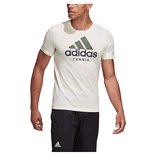 adidas Camiseta de Tenis de Manga Corta para Hombre, categoría Limitada, Categoría Limited Edition Camiseta de Tenis, Hombre, Color Blanco Crema, tamaño XL