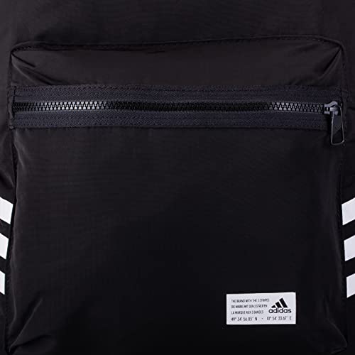 adidas CL BP 3S Mochila, Adultos Unisex, Negro/Blanco (Multicolor), Talla Única