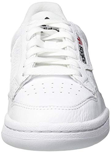 Adidas Continental 80, Zapatillas Hombre, Blanco (FTWR White/Scarlet/Collegiate Navy FTWR White/Scarlet/Collegiate Navy), 46 EU