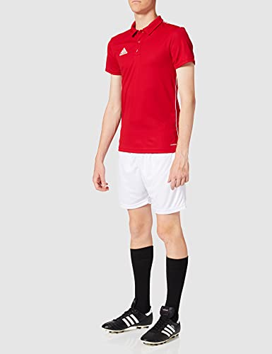adidas CORE18 Camiseta Polo, Hombre, Power Red/White, M