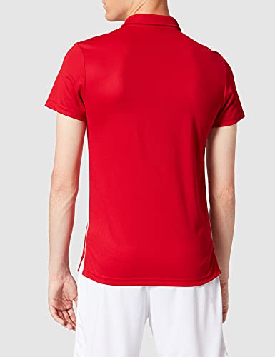 adidas CORE18 Camiseta Polo, Hombre, Power Red/White, M