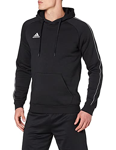 adidas CORE18 Hoody Sudadera con Capucha, Hombre, Negro (Negro/Blanco), 3XL