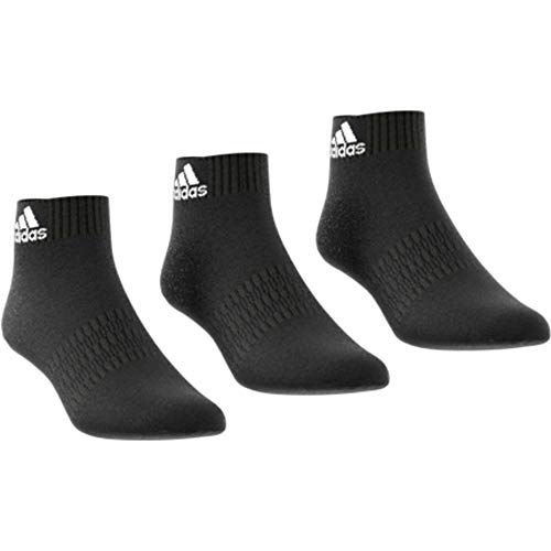 adidas Cush ANK 3PP Calcetines, Unisex Adulto, Negro, XS