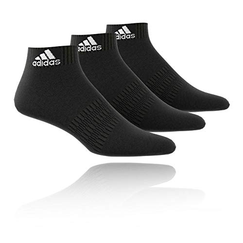 adidas Cush ANK 3PP Calcetines, Unisex Adulto, Negro, XS