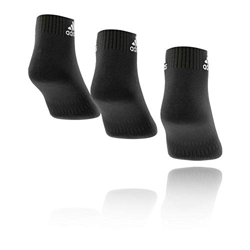 adidas Cush ANK 3PP Calcetines, Unisex Adulto, Negro, XS