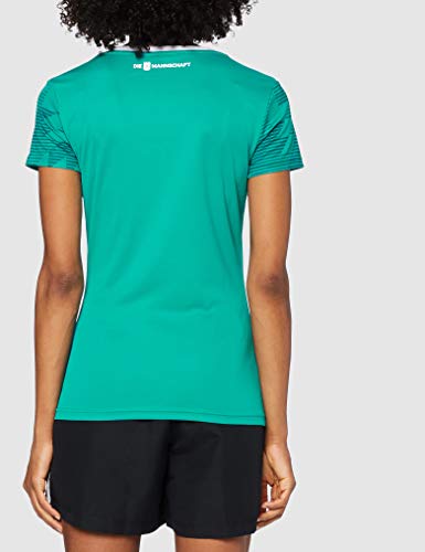 adidas DFB Away Jersey 2018 - Camiseta para Mujer, Todo el año, Camiseta de la selección Alemana de fútbol 2018, Mujer, Color EQT Green S16/White/Real Teal S10, tamaño XX-Small