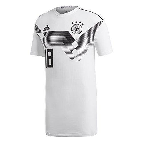 adidas DFB H JSY K 18 - Camiseta 1ª equipación Selección Alemania 2018, Hombre, Blanco(Blanco)