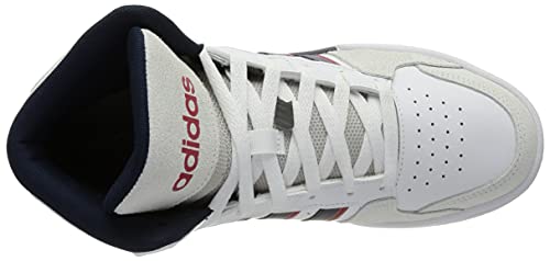 adidas ENTRAP Mid, Zapatillas de Baloncesto Hombre, FTWBLA/Maruni/Rojint, 45 1/3 EU