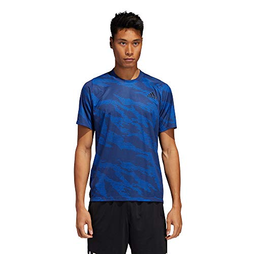 adidas FL Camo tee Camiseta, Hombre, Azuglo, XS