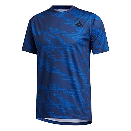 adidas FL Camo tee Camiseta, Hombre, Azuglo, XS