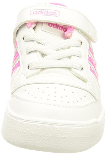 adidas Forum Low I, Zapatillas Unisex niños, FTWR White FTWR White Screaming Pink, 25 EU