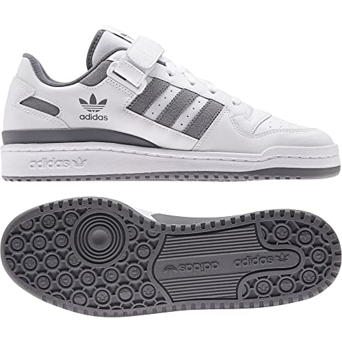 adidas Forum Low, Sneaker Hombre, Cloud White/Grey/Cloud White, 45 1/3 EU