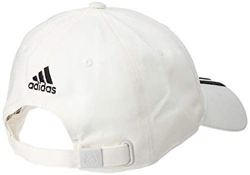 adidas Gorra para Adultos Real 3 Stripes Core White/Black, OSFM