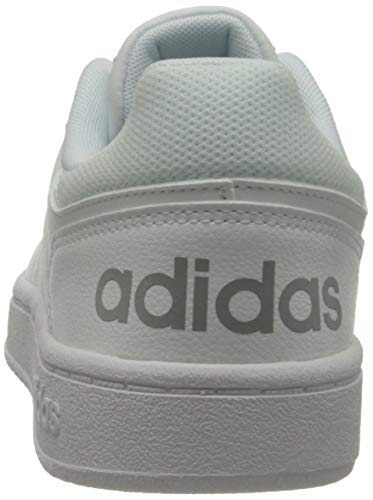 adidas Hoops 2.0, Basketball Shoe Mujer, Cloud White/Cloud White/Grey, 41 1/3 EU