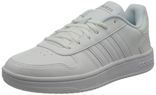 adidas Hoops 2.0, Basketball Shoe Mujer, Cloud White/Cloud White/Grey, 41 1/3 EU