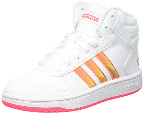 adidas Hoops Mid 2.0 K, Zapatillas Hombre, FTWBLA/FTWBLA/ROSSEN, 39 1/3 EU