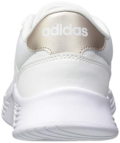 adidas Lite Racer 2.0, Road Running Shoe Mujer, Grey/Footwear White/Champagne Metallic, 40 EU