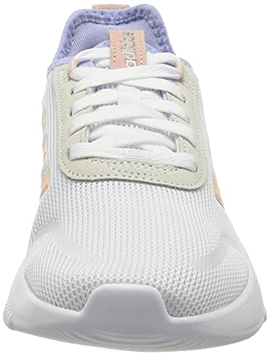 adidas Lite Racer Rebold, Zapatillas para Correr de Carretera Mujer, Cloud White/Vapour Pink/Violet Tone, 38 EU