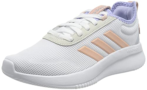 adidas Lite Racer Rebold, Zapatillas para Correr de Carretera Mujer, Cloud White/Vapour Pink/Violet Tone, 38 EU