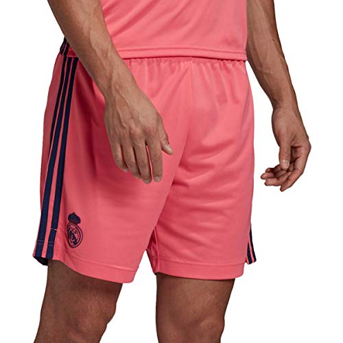 adidas Madrid Temporada 2020/21 Real A SHO Pantalón Corto Segunda equipación, Unisex, Rosa, S