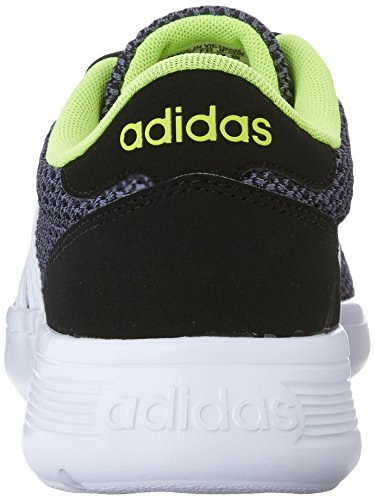 adidas NEO Lite Racer Lifestyle Runner Tenis para hombre, (negro, blanco, amarillo, (Core Black/White/Solar Yellow)), 42.5 EU