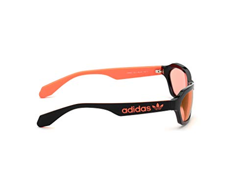 adidas OR0021 Gafas, Shiny Black/Bordeaux Mirror, 58 Unisex Adulto