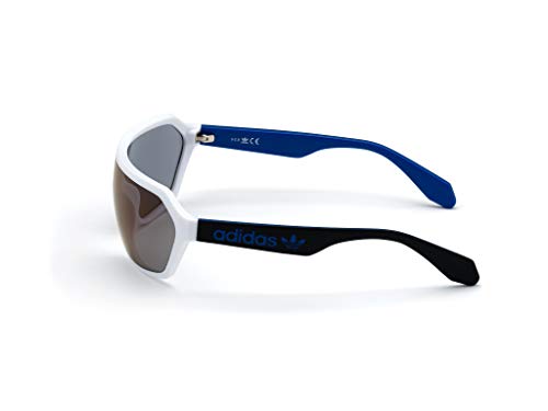 adidas OR0022 Gafas, White/BLU Mirror, 00 Unisex Adulto