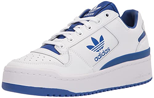 adidas Originals Women's Forum Bold Sneaker, White/White/Team Royal Blue, 11