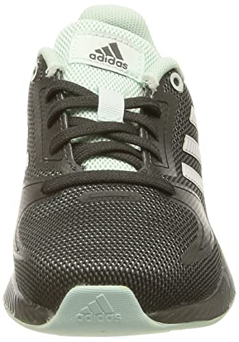 adidas Runfalcon 2.0, Road Running Shoe, Carbon/Dash Grey/Halo Mint, 38 2/3 EU