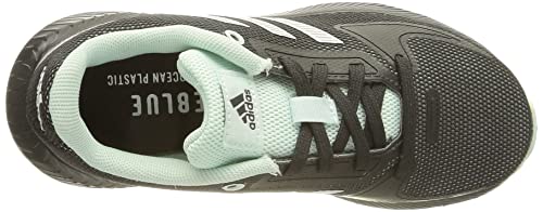 adidas Runfalcon 2.0, Road Running Shoe, Carbon/Dash Grey/Halo Mint, 38 2/3 EU