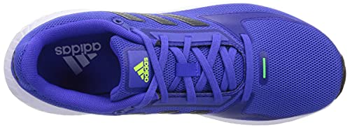 adidas Runfalcon 2.0, Road Running Shoe Hombre, Sonic Ink/Carbon/Screaming Green, 44 EU