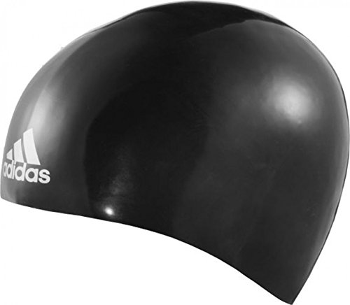 adidas Silicone 3D Cap Gorro de Natación, Unisex Adulto, Black, M