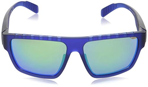 adidas SP0008 Gafas, Matte Blue/Green Mirror, 61 para Hombre