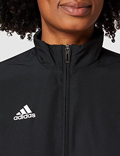 adidas T19 WOV JKT W Chaqueta de Deporte, Mujer, Black/White, XL