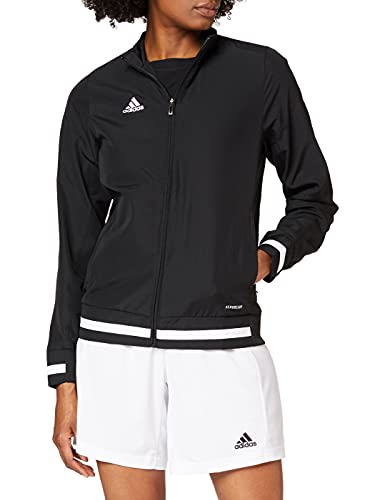 adidas T19 WOV JKT W Chaqueta de Deporte, Mujer, Black/White, XL