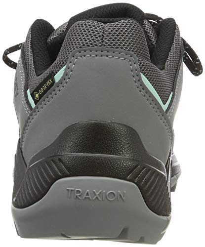 adidas Terrex Eastrail GTX W, Zapatillas de Paseo. Mujer, Negro (Grey Four F17/Core Black/Clear Mint Bc0978), 37 1/3 EU