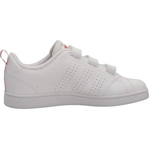 adidas Vs ADV Cl CMF C, Zapatillas de Deporte Niñas, Blanco (Ftwbla/Ftwbla/Supros), 34 EU