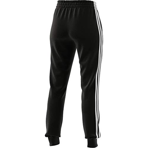 adidas W 3S FT C PT Pants, Womens, Black/White, Medium